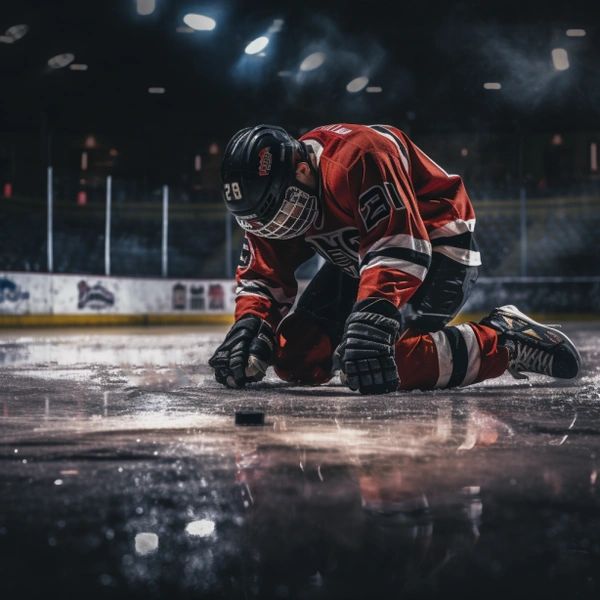 Hockey player struggling to recover