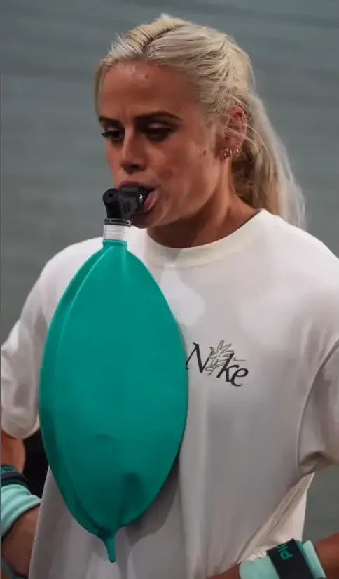 Sara Sigmundsdóttir increasing lung size with the Isocapnic BWB.